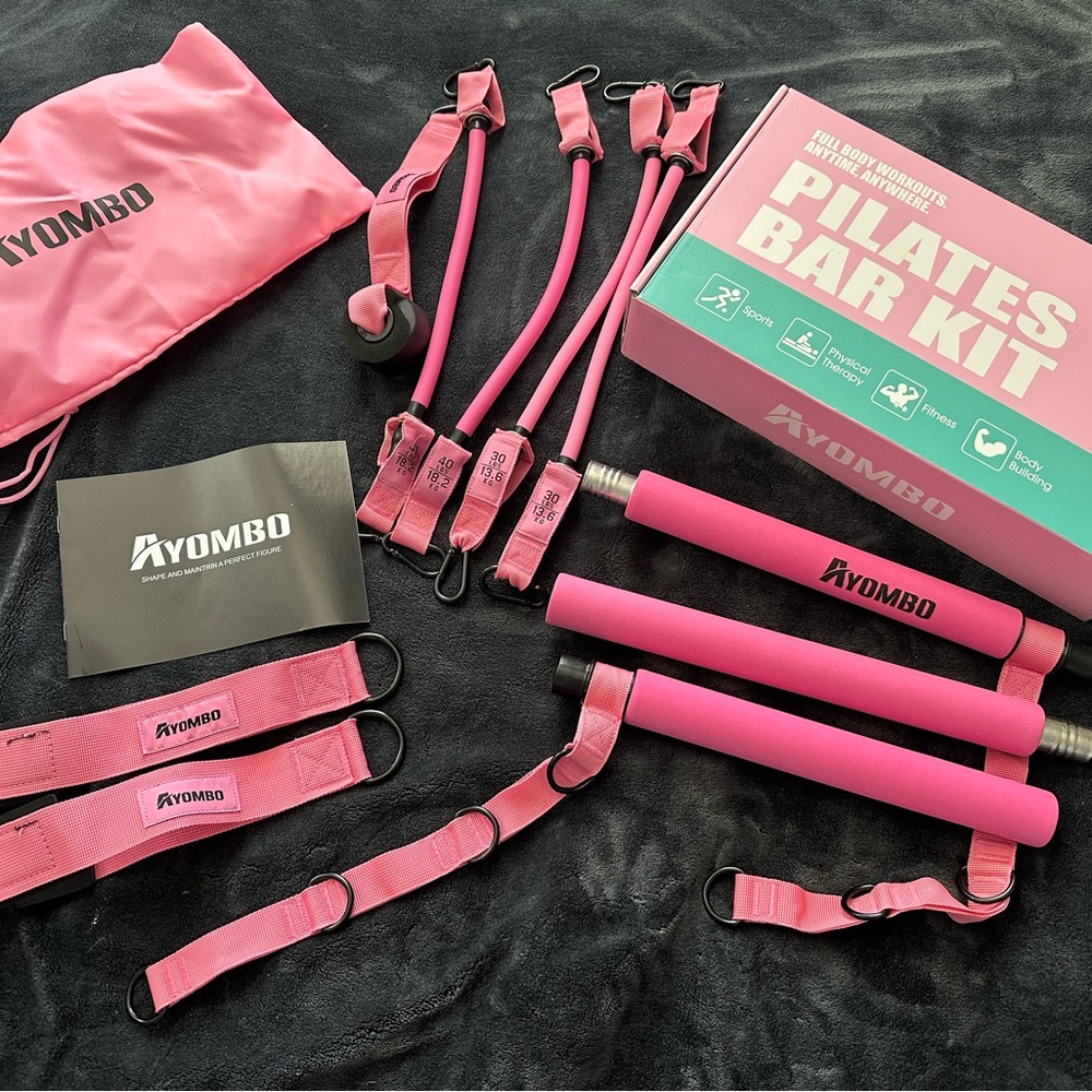 Pink Pilates Bar Kit